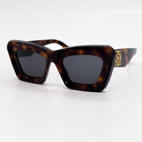 NEW LW40145I 52A, LOEWE HAVANA BWOWN CAT EYE WOMEN SUNGLASSES LOEWE main image 7